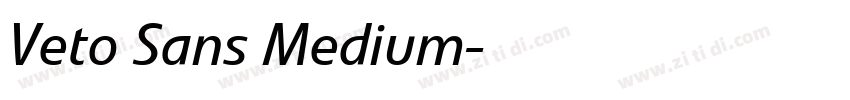 Veto Sans Medium字体转换